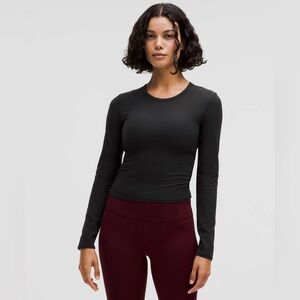 Lululemon All It Takes Back-Twist Ribbed Long-Sleeve Shirt Sz Nst